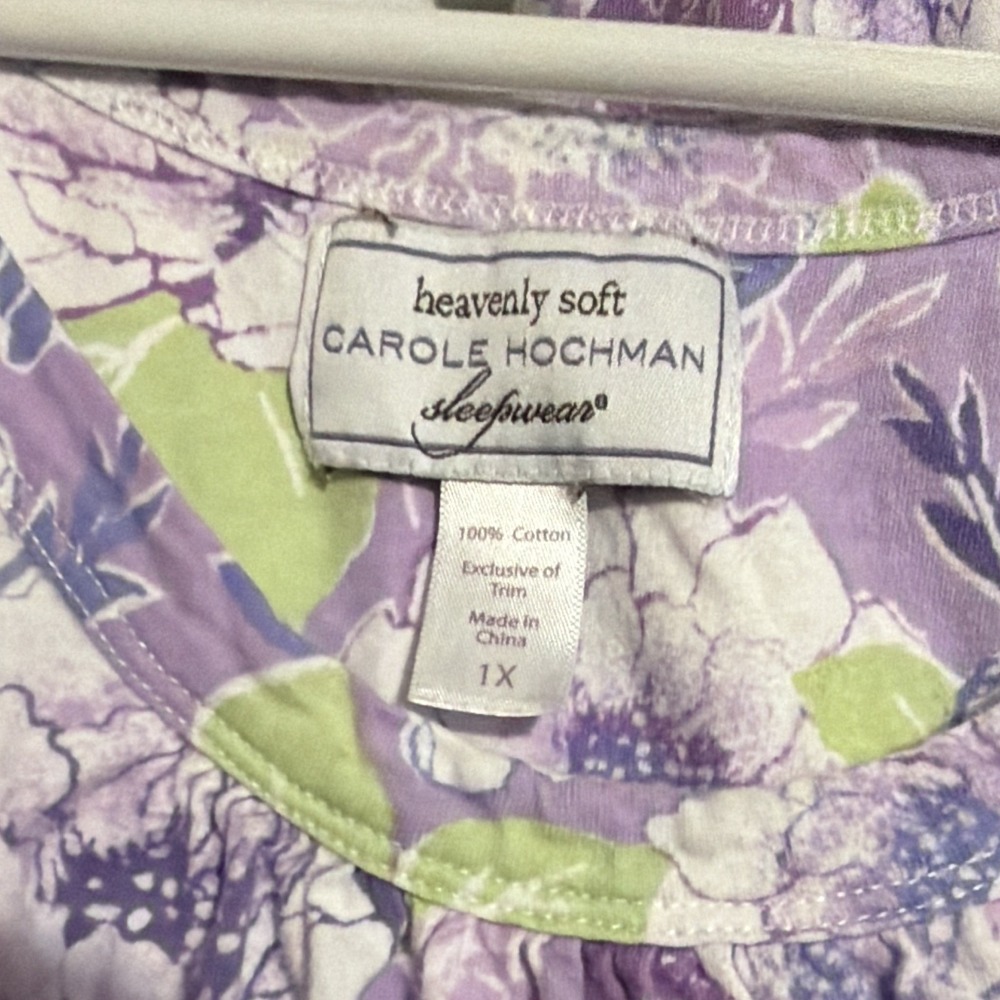 Carole Hochman Heavenly Soft Sleepwear Floral Pajama Set Women's 1X PLUS SIZE - Picture 6 of 8